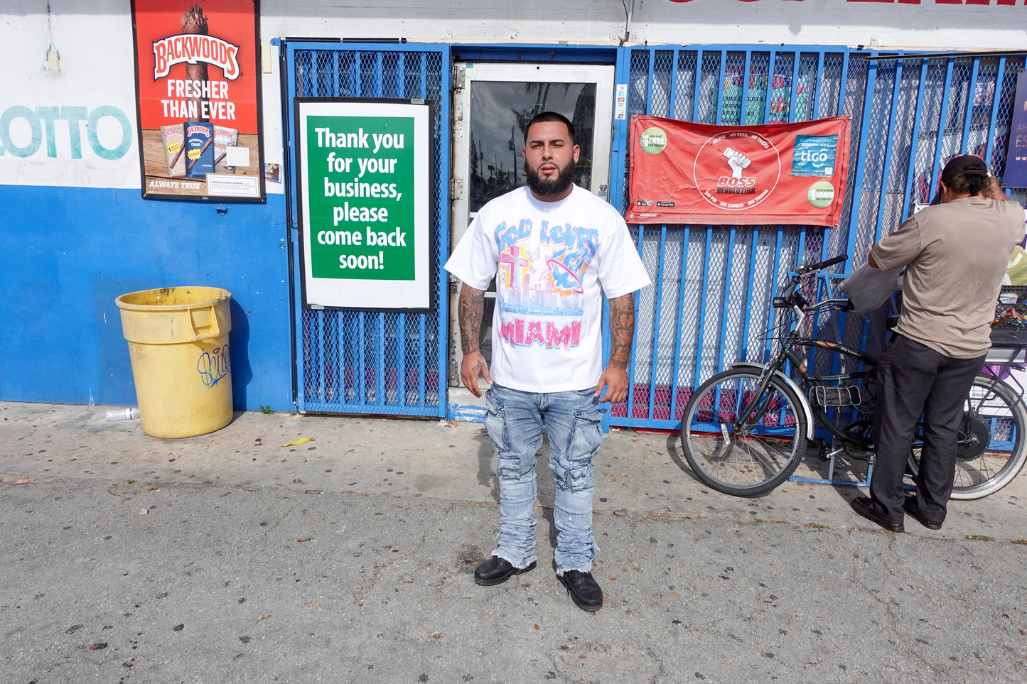 God Loves Miami White T-shirt